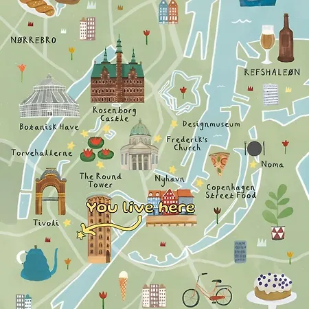 Stylish Loft In The Heart Of Cph Apartmán Kodaň